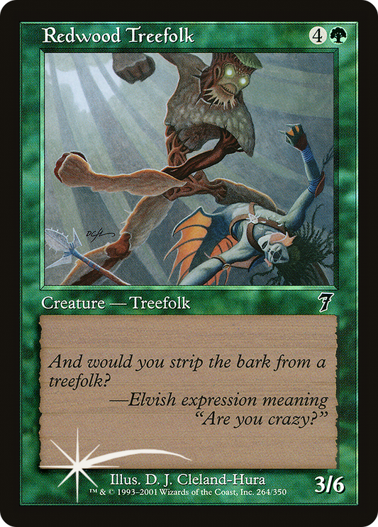 Redwood Treefolk (7ED-264★) (Foil)