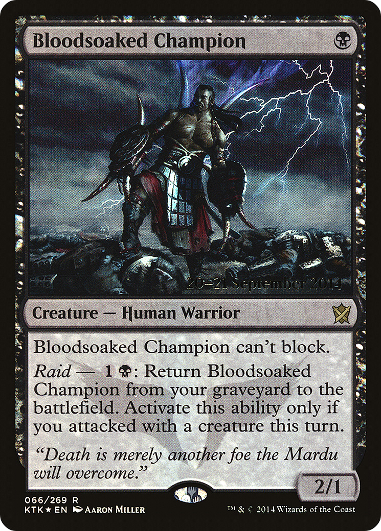Bloodsoaked Champion (PRE-66S) (Foil)