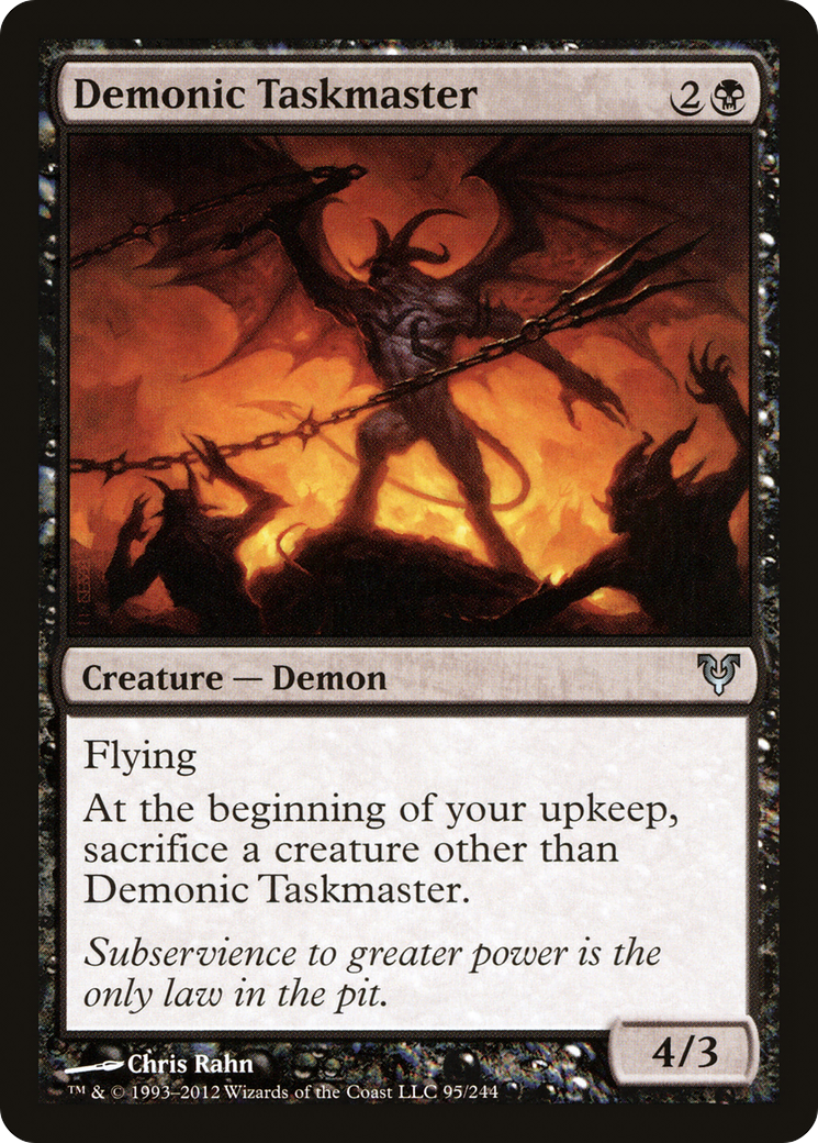 Demonic Taskmaster (AVR-095) (Foil)