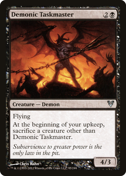 Demonic Taskmaster (AVR-095) (Foil)