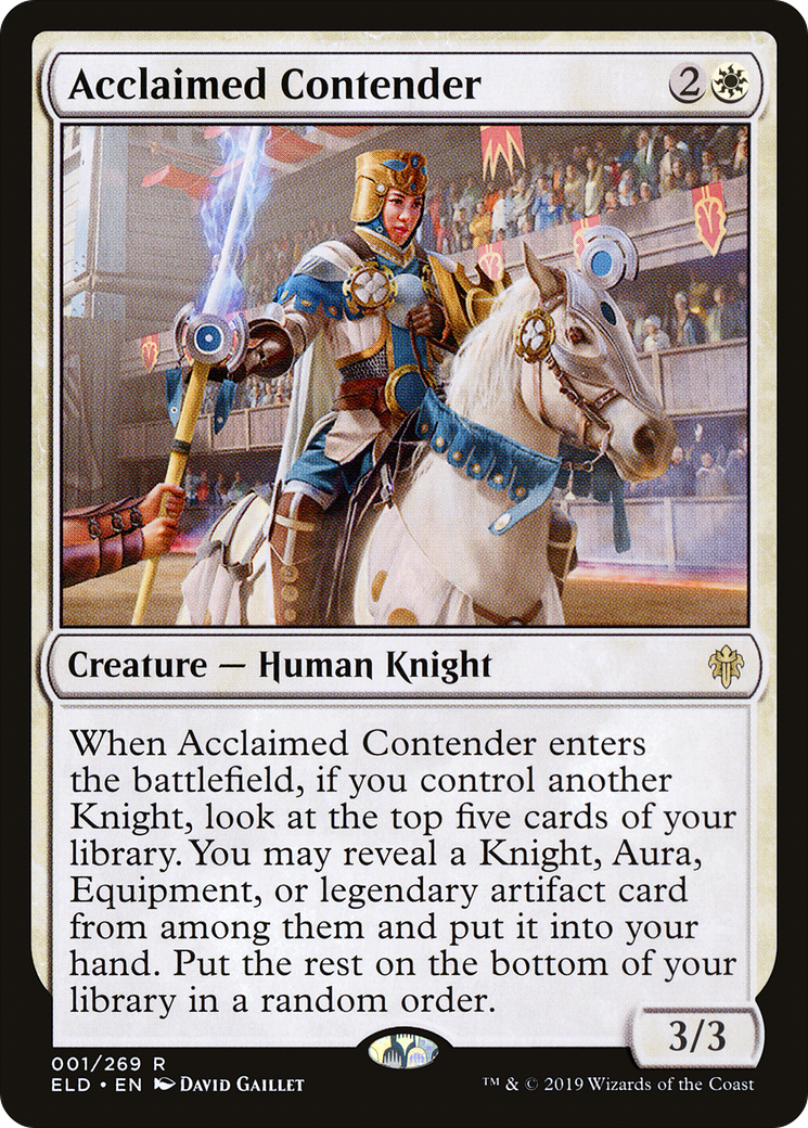 Acclaimed Contender (ELD-001) (Foil)