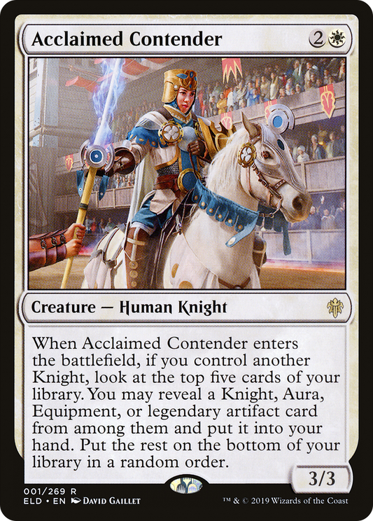 Acclaimed Contender (ELD-001) (Foil)