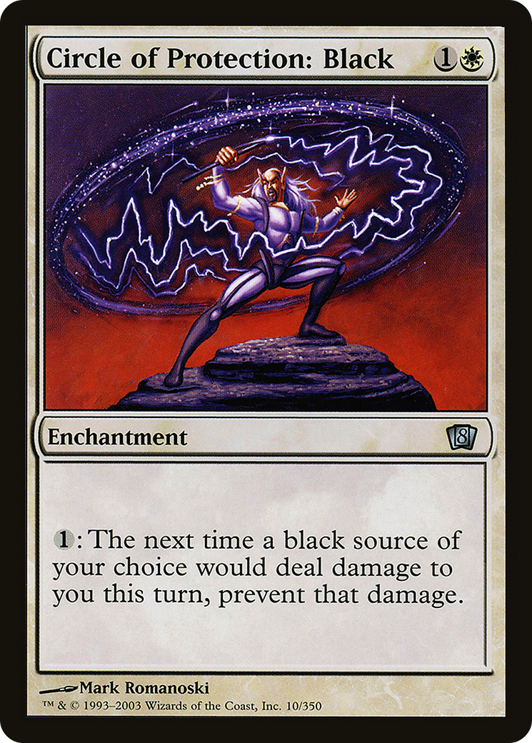 Circle of Protection: Black (8ED-10★) (Foil)
