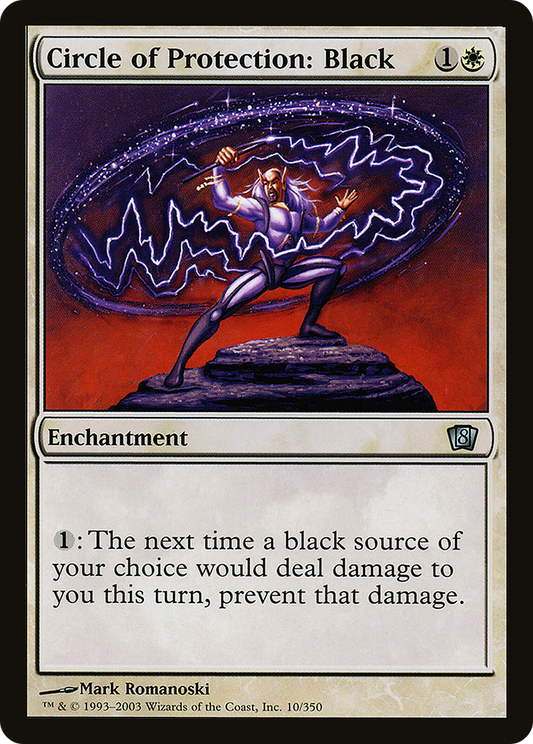 Circle of Protection: Black (8ED-10★) (Foil)