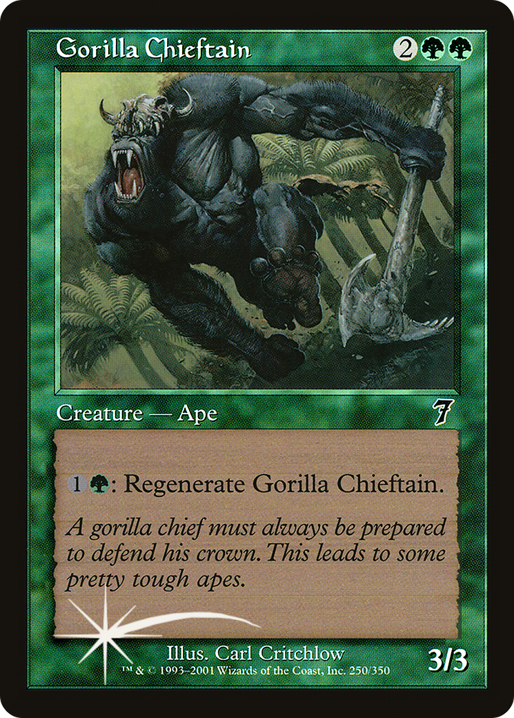 Gorilla Chieftain (7ED-250★) (Foil)
