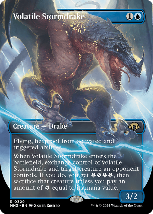 Volatile Stormdrake (MH3-329) (Borderless) (Foil)