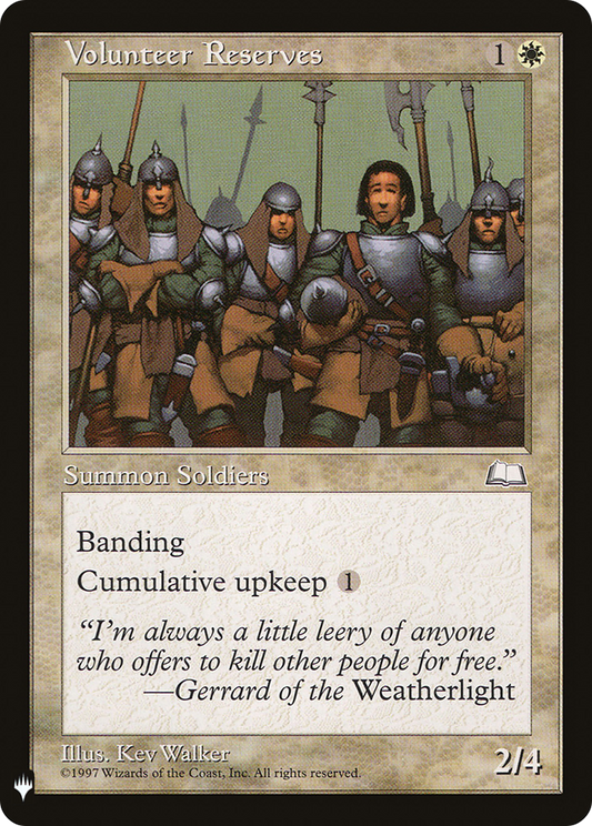 Volunteer Reserves (LIST-WTH-29)