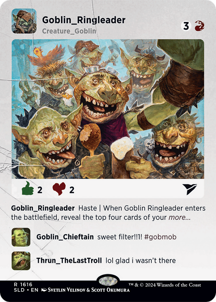 Goblin Ringleader (SLD-1616) (Borderless)