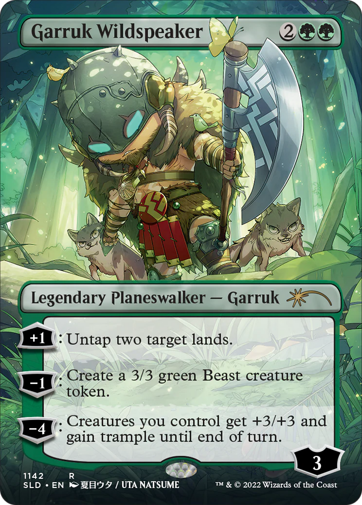 Garruk Wildspeaker (SLD-1142) (Borderless) (Foil)
