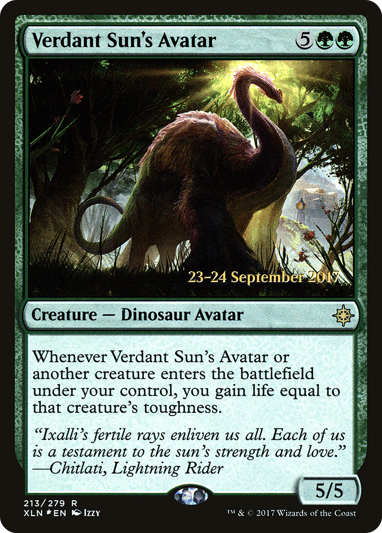 Verdant Sun's Avatar (PRE-213S) (Foil)