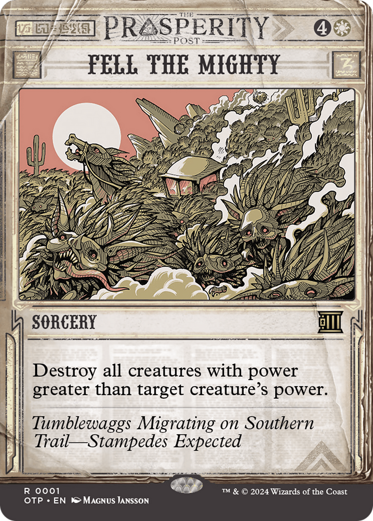 Fell the Mighty (OTP-001) (Showcase) (Borderless)