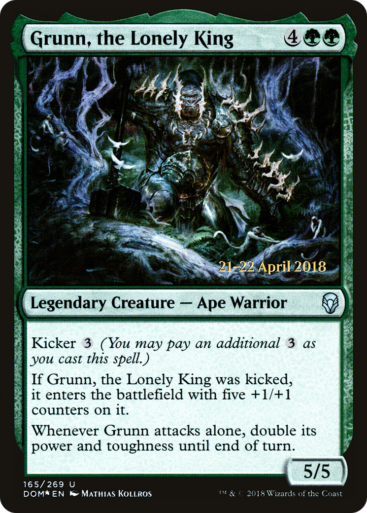 Grunn, the Lonely King (PRE-165S) (Foil)