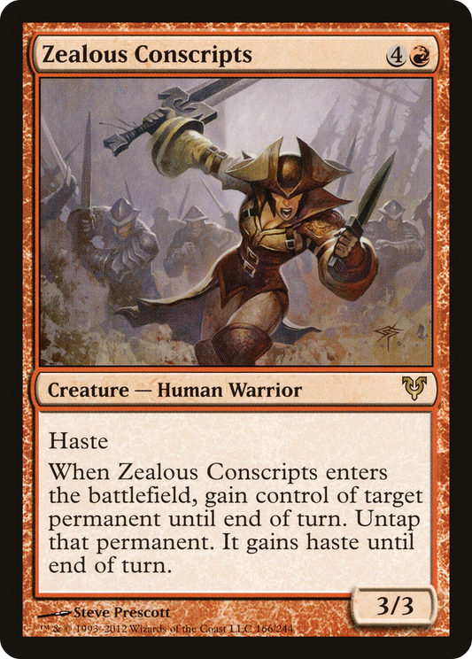 Zealous Conscripts (AVR-166) (Foil)