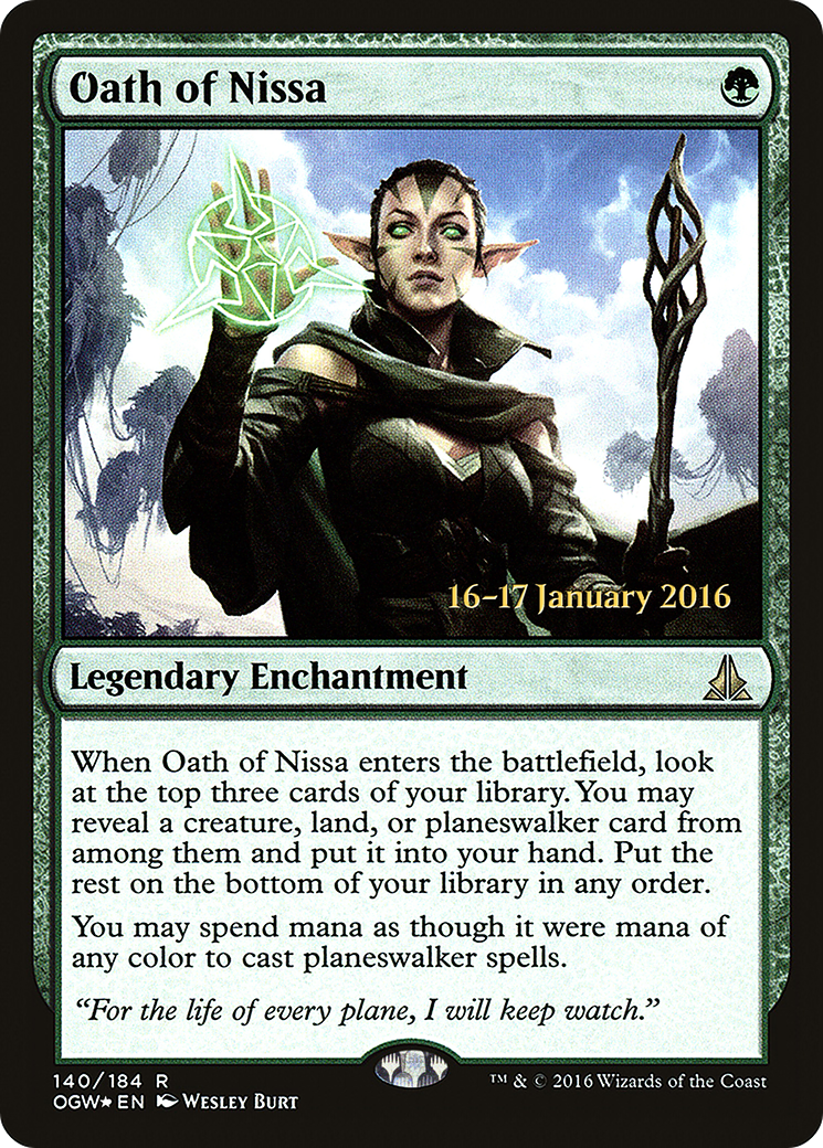 Oath of Nissa (PRE-140S) (Foil)