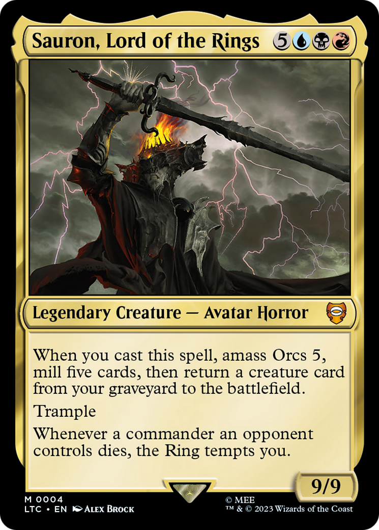 Sauron, Lord of the Rings (LTC-004) (Foil)