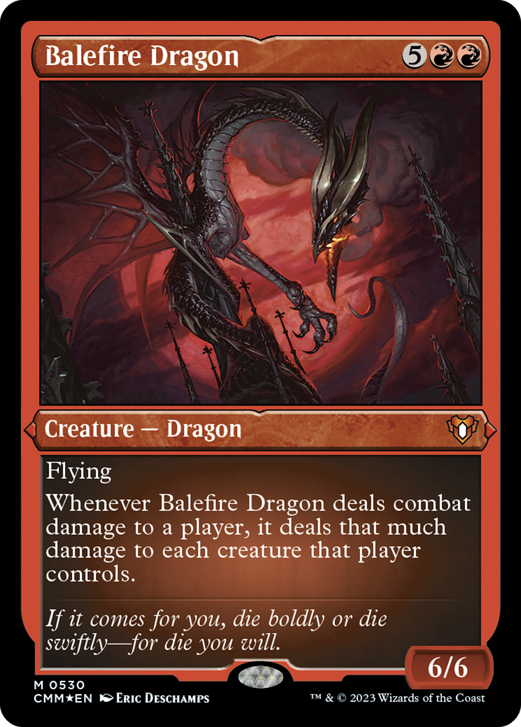 Balefire Dragon (CMM-530) (Etched Foil)