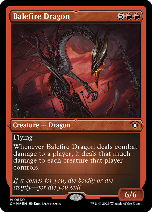 Balefire Dragon (CMM-530) (Etched Foil)