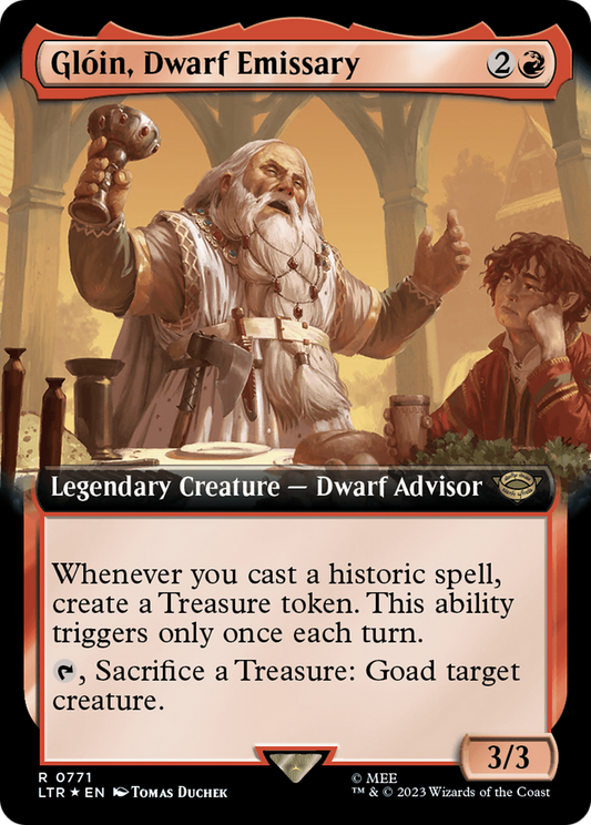 Glóin, Dwarf Emissary (LTR-771) (Extended Art) (Surge Foil)