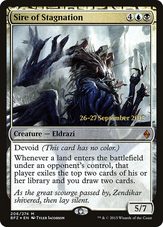 Sire of Stagnation (PRE-206S) (Foil)