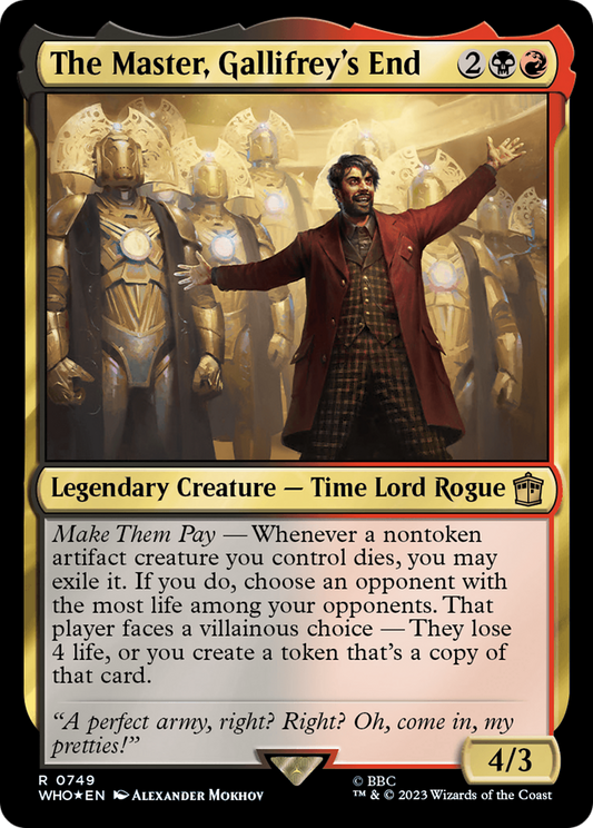 The Master, Gallifrey's End (WHO-749) (Surge Foil)