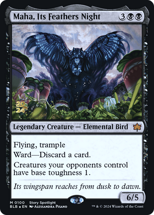 Maha, Its Feathers Night (PRE-100S) (Foil)