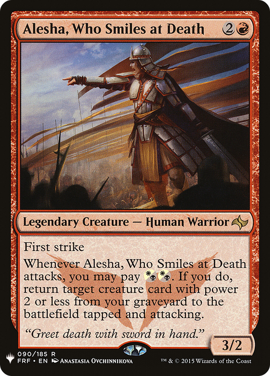 Alesha, Who Smiles at Death (LIST-FRF-90)