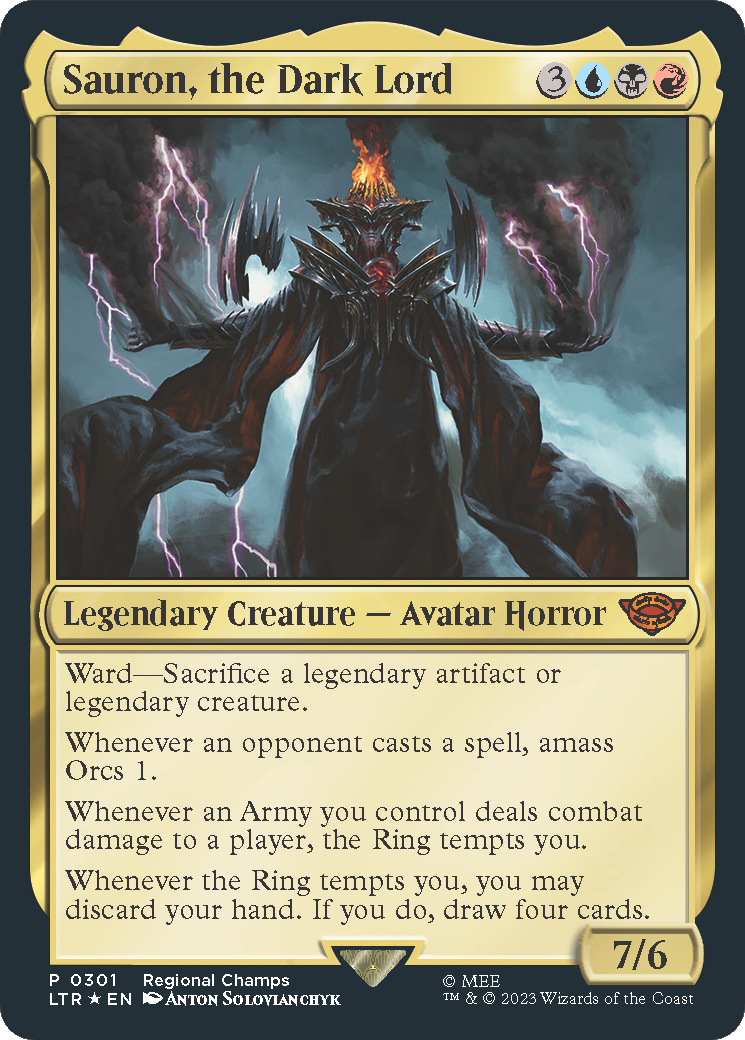 Sauron, the Dark Lord (PTP-301) (Foil)