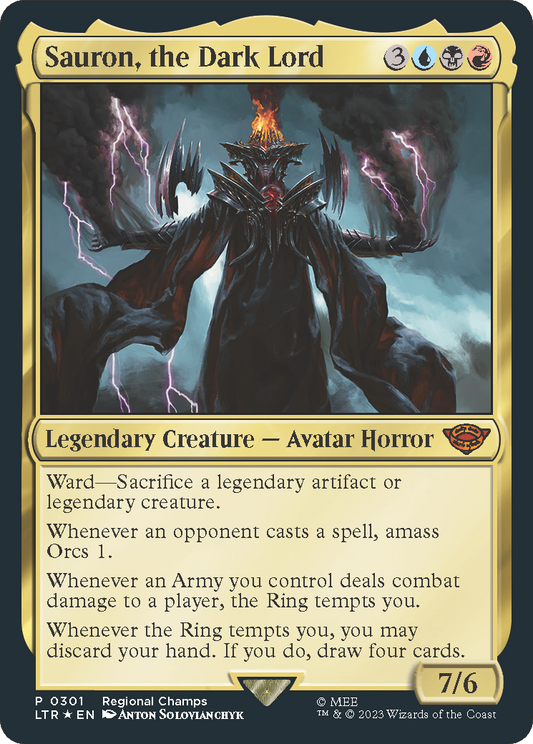 Sauron, the Dark Lord (PTP-301) (Foil)