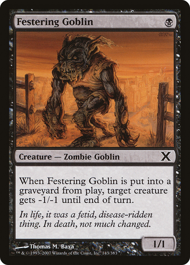 Festering Goblin (10E-143) (Foil)