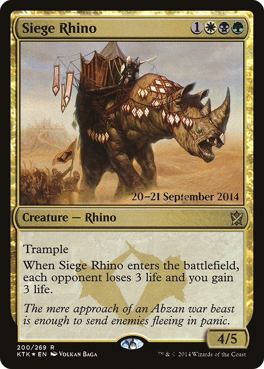 Siege Rhino (PRE-200S) (Foil)