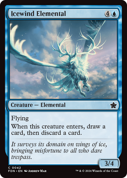 Icewind Elemental (FDN-042) (Foil)
