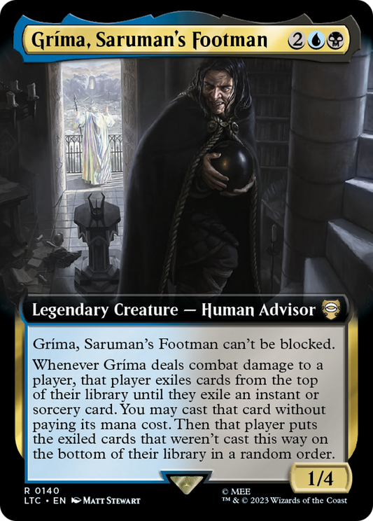 Gríma, Saruman's Footman (LTC-140) (Extended Art)
