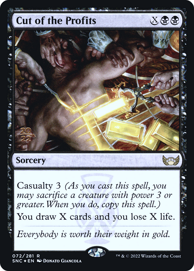 Cut of the Profits (PRE-72S) (Foil)
