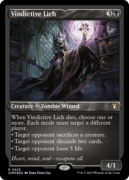 Vindictive Lich (CMM-525) (Etched Foil)