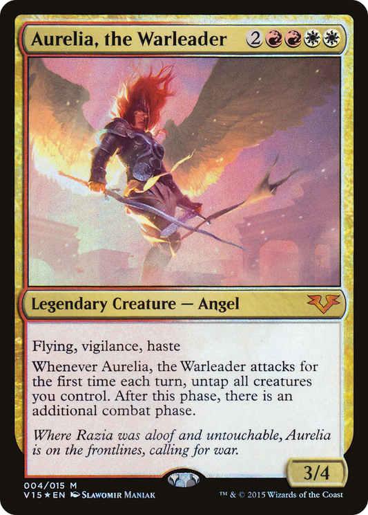 Aurelia, the Warleader (V15-004) (Foil)