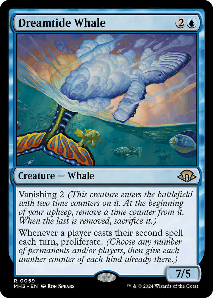 Dreamtide Whale (MH3-059) (Foil)