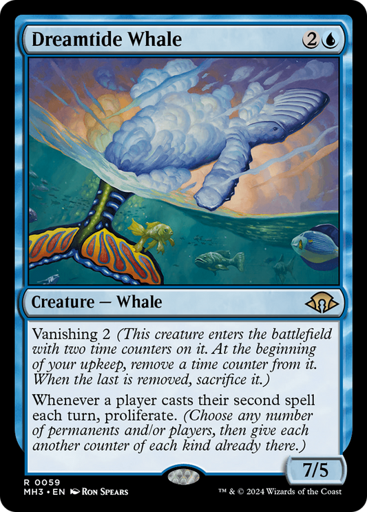 Dreamtide Whale (MH3-059) (Foil)