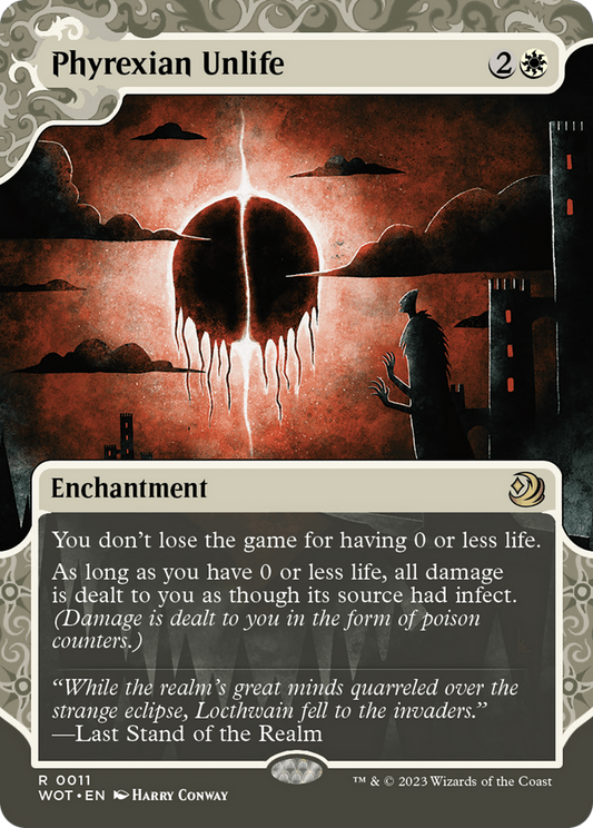 Phyrexian Unlife (WOT-011) (Showcase) (Borderless)