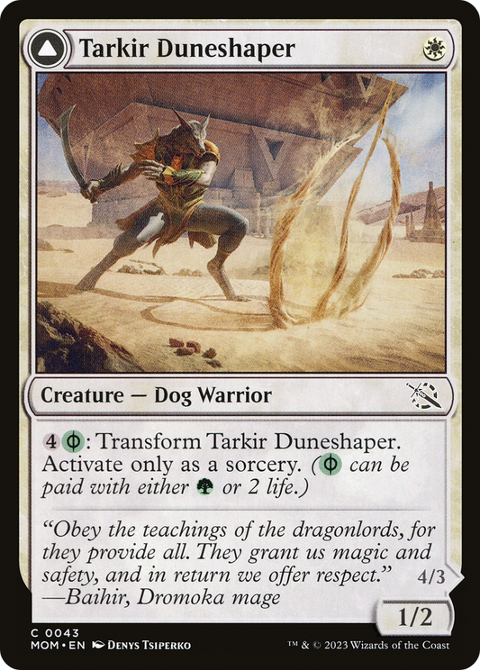 Tarkir Duneshaper // Burnished Dunestomper (MOM-043) (Foil)