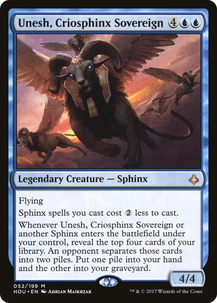 Unesh, Criosphinx Sovereign (HOU-052) (Foil)