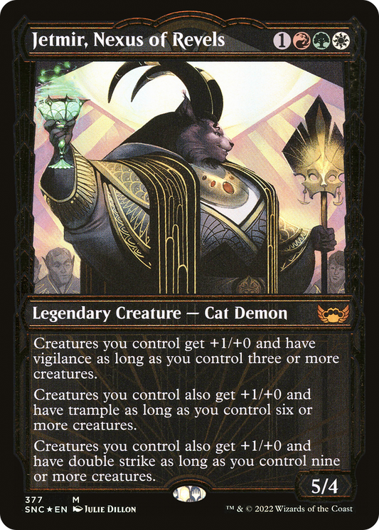 Jetmir, Nexus of Revels (SNC-377) (Showcase) (Gilded Foil)
