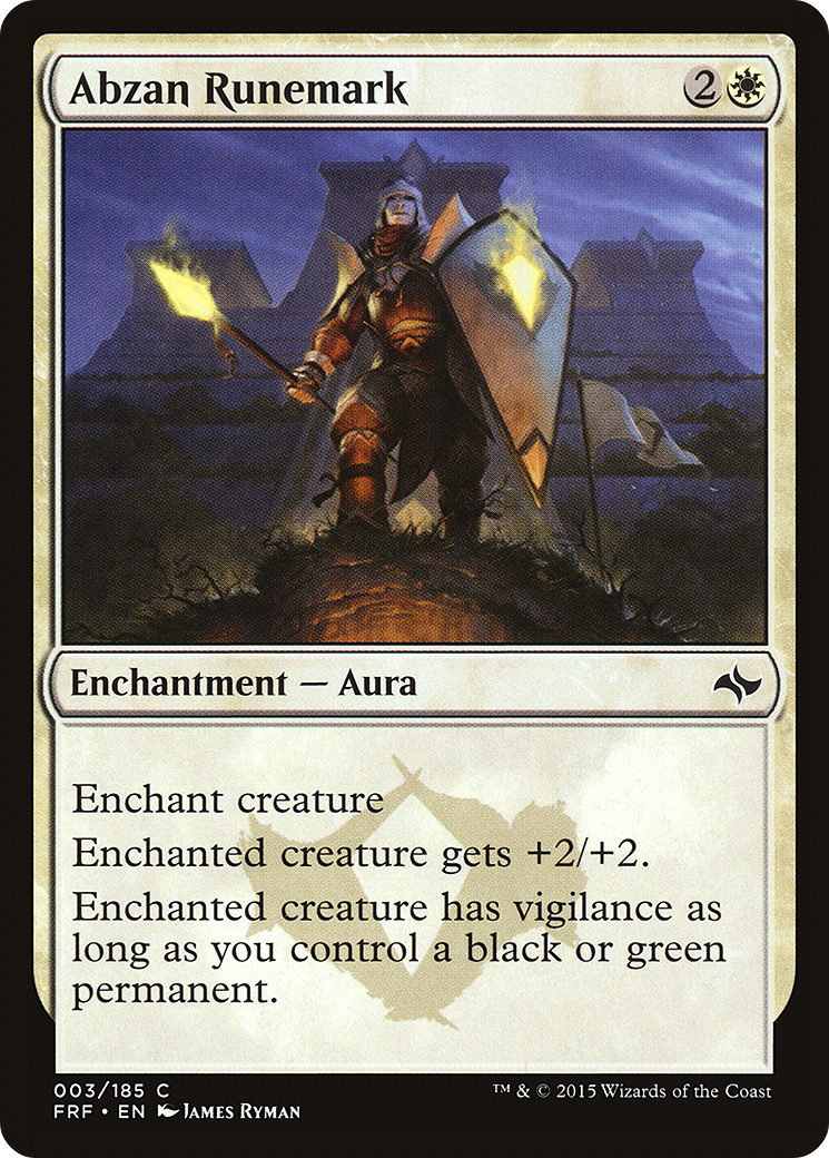 Abzan Runemark (FRF-003) (Foil)