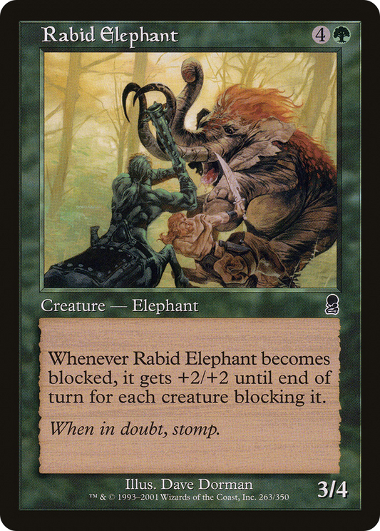Rabid Elephant (ODY-263) (Foil)