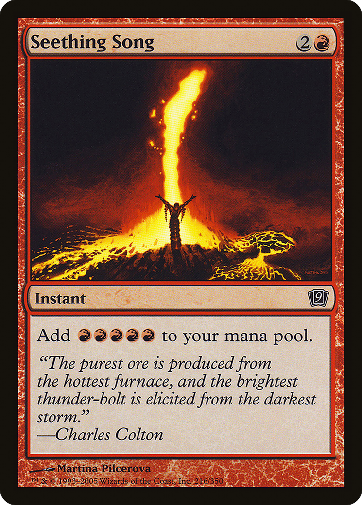 Seething Song (9ED-216★) (Foil)