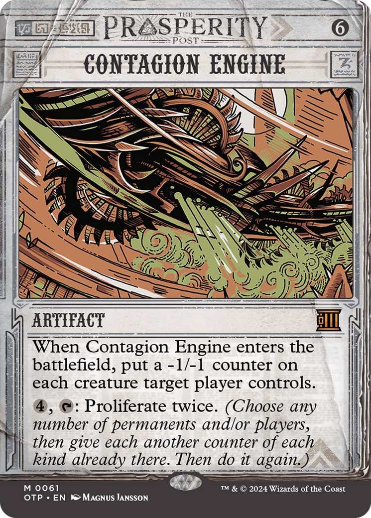 Contagion Engine (OTP-061) (Showcase) (Borderless) (Foil)