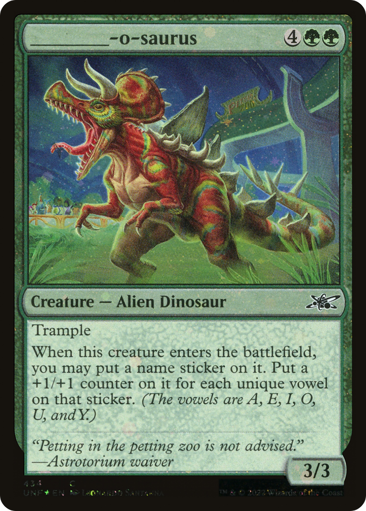 _____-o-saurus (UNF-434) (Galaxy Foil)