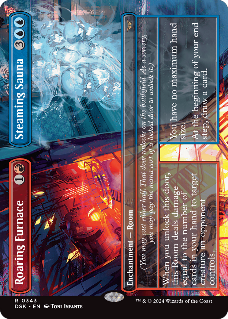 Roaring Furnace // Steaming Sauna (DSK-343) (Borderless) (Foil)