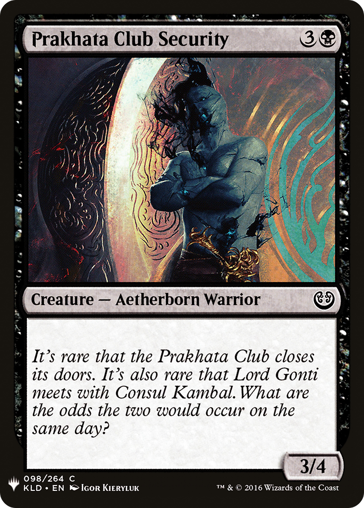 Prakhata Club Security (LIST-KLD-98)