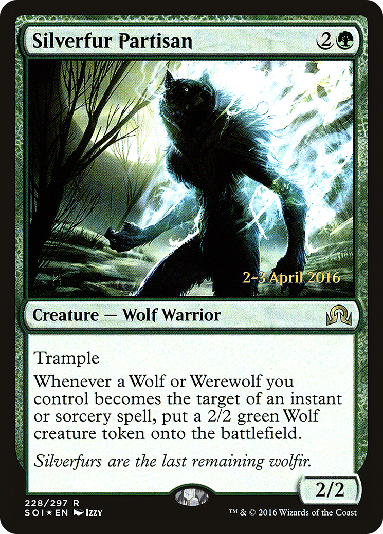 Silverfur Partisan (PRE-228S) (Foil)