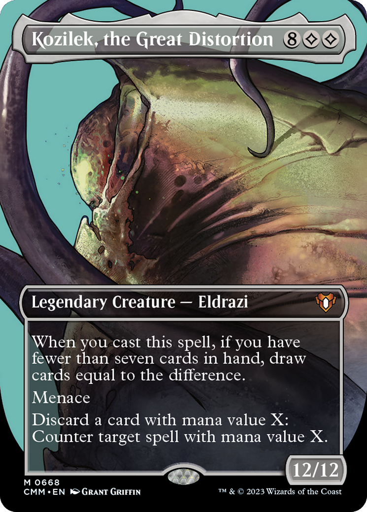 Kozilek, the Great Distortion (CMM-668) (Borderless) (Foil)